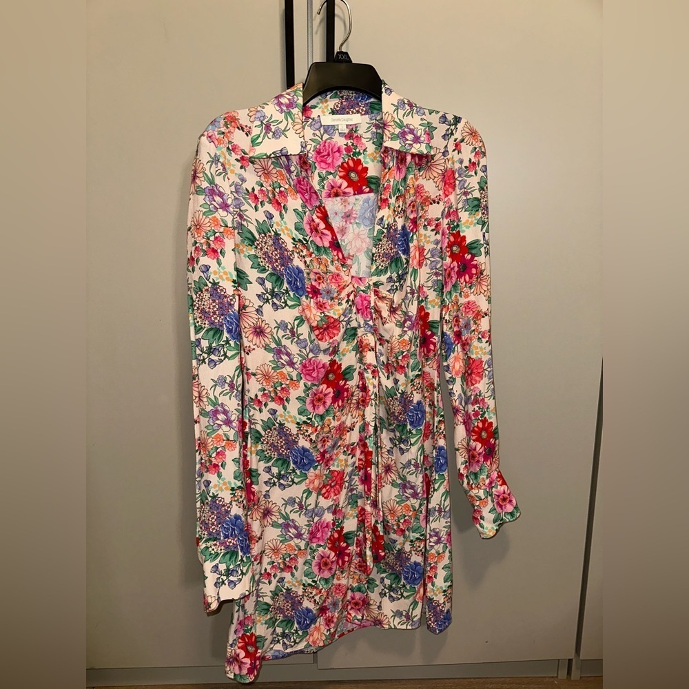Favorite Daughter The Barely Holding It Together Floral Long
Sleeve Mini Dress 4 - Picture 5 of 7